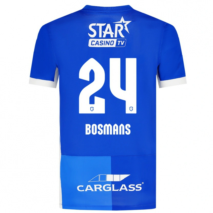 Danxen Heren Pia Bosmans #24 Mediumblauw Koninklijkblauw Wit Thuisshirt Thuistenue 2026/27 T-Shirt