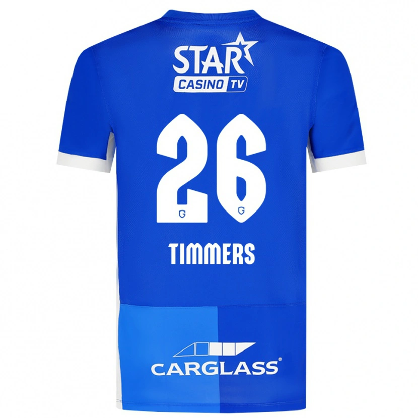 Danxen Heren Sebastiaan Timmers #26 Mediumblauw Koninklijkblauw Wit Thuisshirt Thuistenue 2026/27 T-Shirt