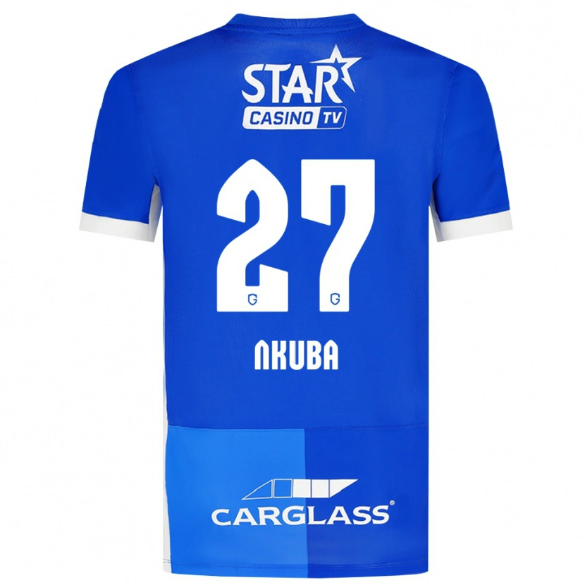Danxen Heren Ken Nkuba #27 Mediumblauw Koninklijkblauw Wit Thuisshirt Thuistenue 2026/27 T-Shirt
