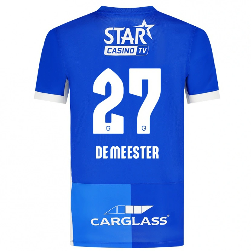 Danxen Heren Joyce De Meester #27 Mediumblauw Koninklijkblauw Wit Thuisshirt Thuistenue 2026/27 T-Shirt