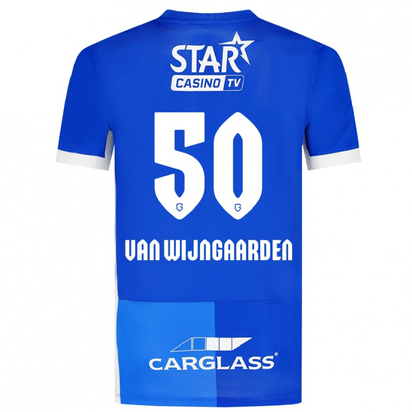 Danxen Heren Maren Van Wijngaarden #50 Mediumblauw Koninklijkblauw Wit Thuisshirt Thuistenue 2026/27 T-Shirt