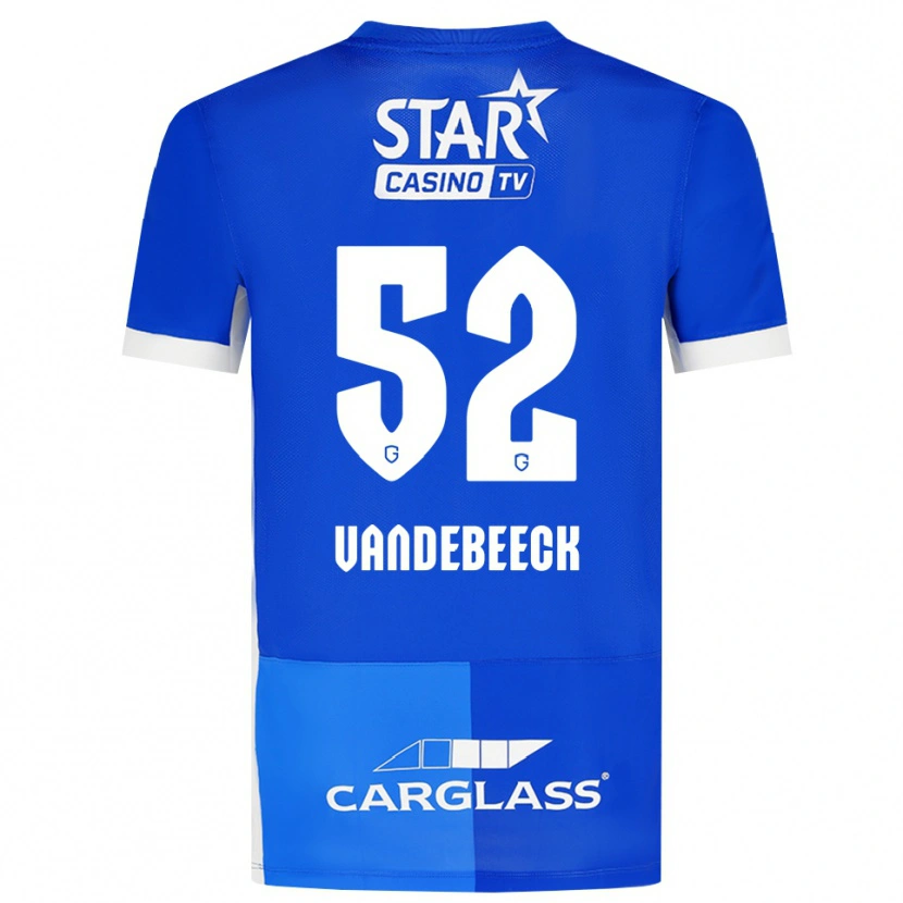 Danxen Heren Emmely Vandebeeck #52 Mediumblauw Koninklijkblauw Wit Thuisshirt Thuistenue 2026/27 T-Shirt