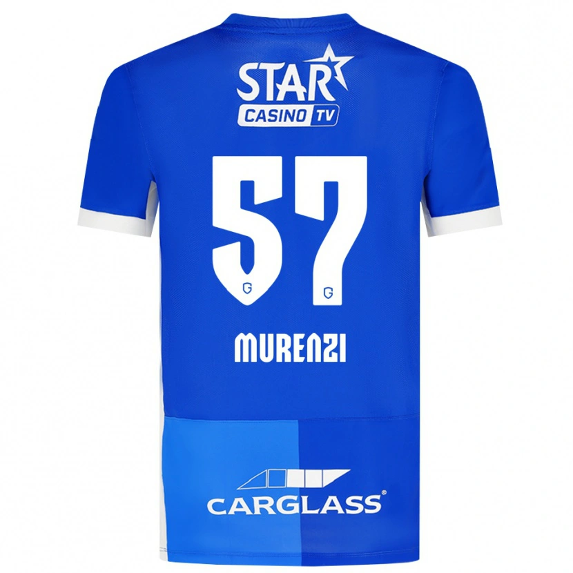Danxen Heren Aaron Murenzi #57 Mediumblauw Koninklijkblauw Wit Thuisshirt Thuistenue 2026/27 T-Shirt