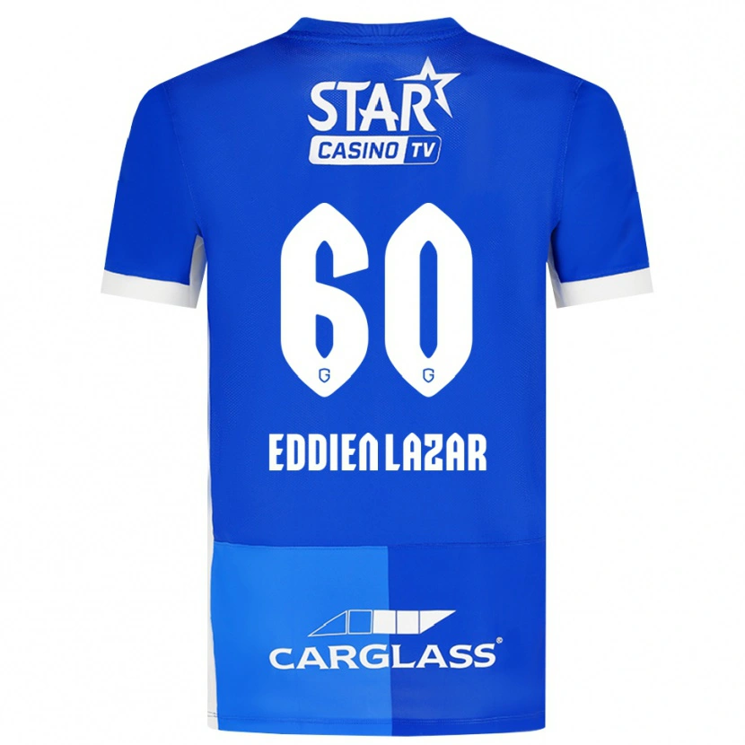 Danxen Heren Saif Eddien Lazar #60 Mediumblauw Koninklijkblauw Wit Thuisshirt Thuistenue 2026/27 T-Shirt
