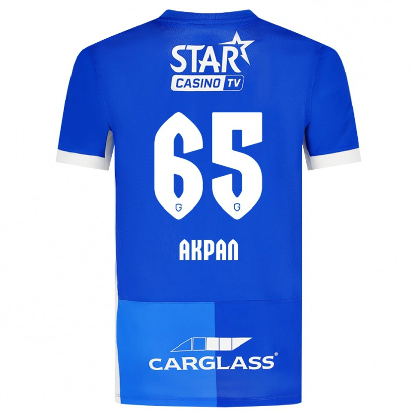 Danxen Heren Christian Akpan #65 Mediumblauw Koninklijkblauw Wit Thuisshirt Thuistenue 2026/27 T-Shirt