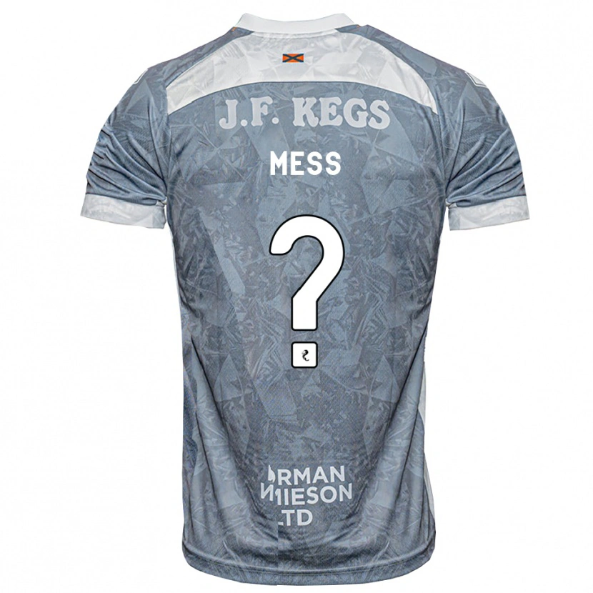 Danxen Heren Oliver Mess #0 Lichtleigrijs Uitshirt Uittenue 2026/27 T-Shirt