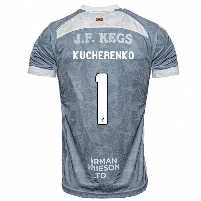 Danxen Heren Yevgeniy Kucherenko #1 Lichtleigrijs Uitshirt Uittenue 2026/27 T-Shirt