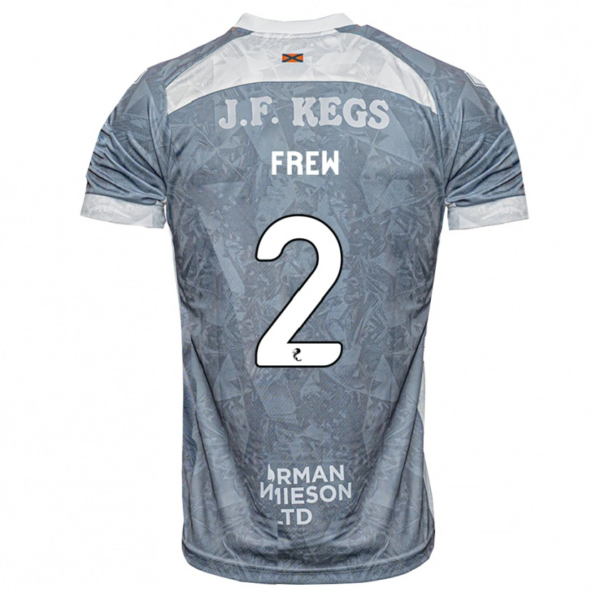 Danxen Heren Katie Frew #2 Lichtleigrijs Uitshirt Uittenue 2026/27 T-Shirt