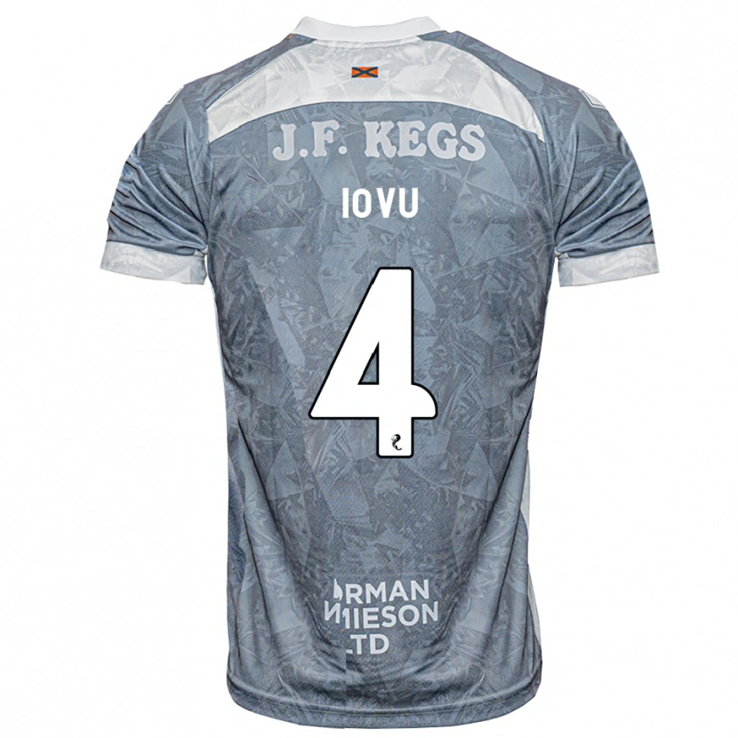 Danxen Heren Iurie Iovu #4 Lichtleigrijs Uitshirt Uittenue 2026/27 T-Shirt