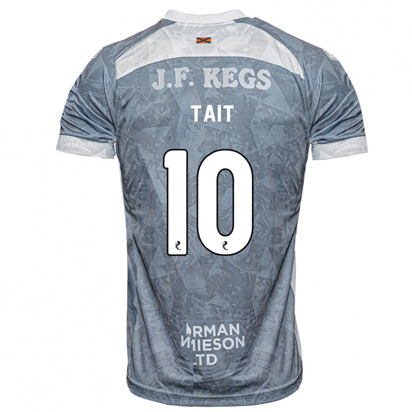 Danxen Heren Dylan Tait #10 Lichtleigrijs Uitshirt Uittenue 2026/27 T-Shirt