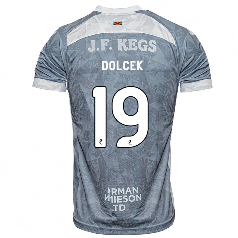 Danxen Heren Ivan Dolcek #19 Lichtleigrijs Uitshirt Uittenue 2026/27 T-Shirt