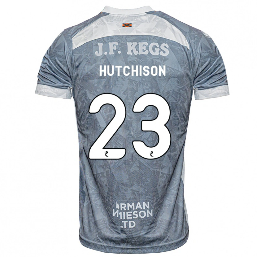 Danxen Heren Daisy Hutchison #23 Lichtleigrijs Uitshirt Uittenue 2026/27 T-Shirt