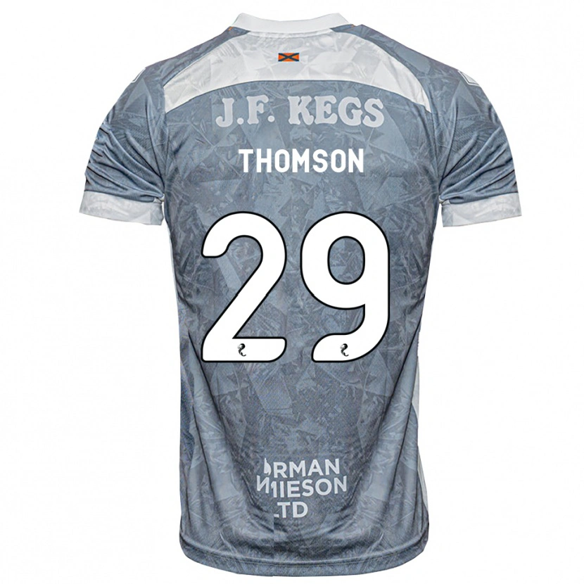 Danxen Heren Miller Thomson #29 Lichtleigrijs Uitshirt Uittenue 2026/27 T-Shirt
