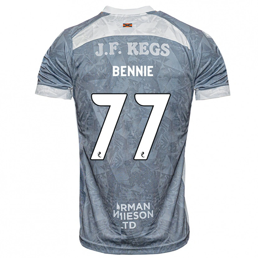 Danxen Heren Daniel Bennie #77 Lichtleigrijs Uitshirt Uittenue 2026/27 T-Shirt