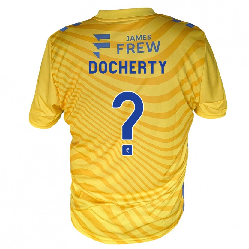 Danxen Heren Clare Docherty #0 Koningsblauw Geel Uitshirt Uittenue 2026/27 T-Shirt