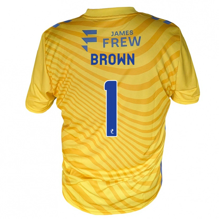 Danxen Heren Dylan Brown #1 Koningsblauw Geel Uitshirt Uittenue 2026/27 T-Shirt