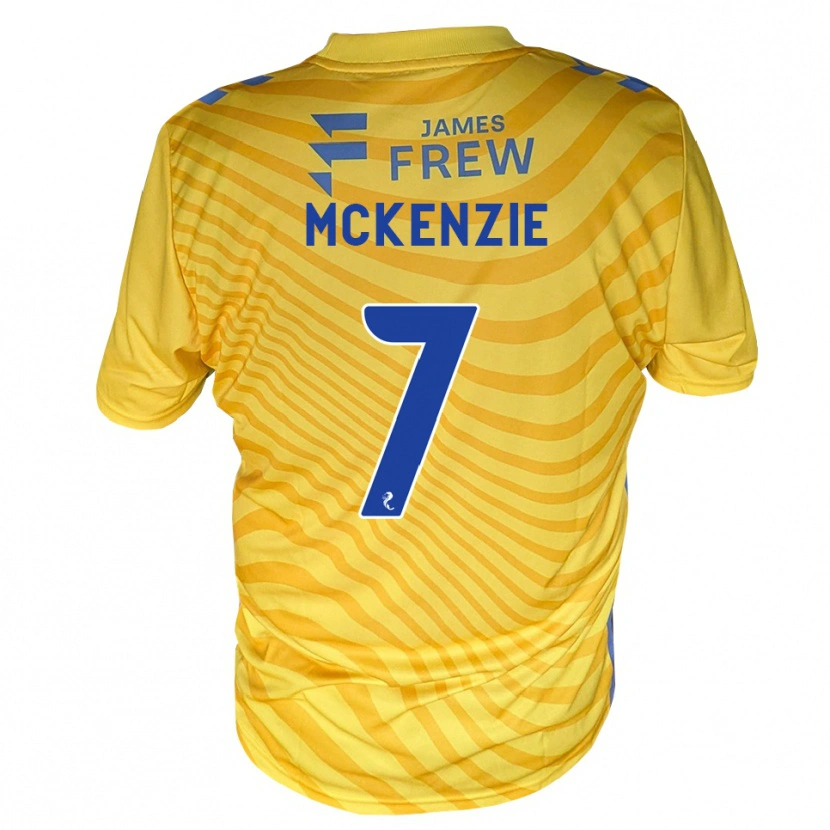 Danxen Heren Rory Mckenzie #7 Koningsblauw Geel Uitshirt Uittenue 2026/27 T-Shirt