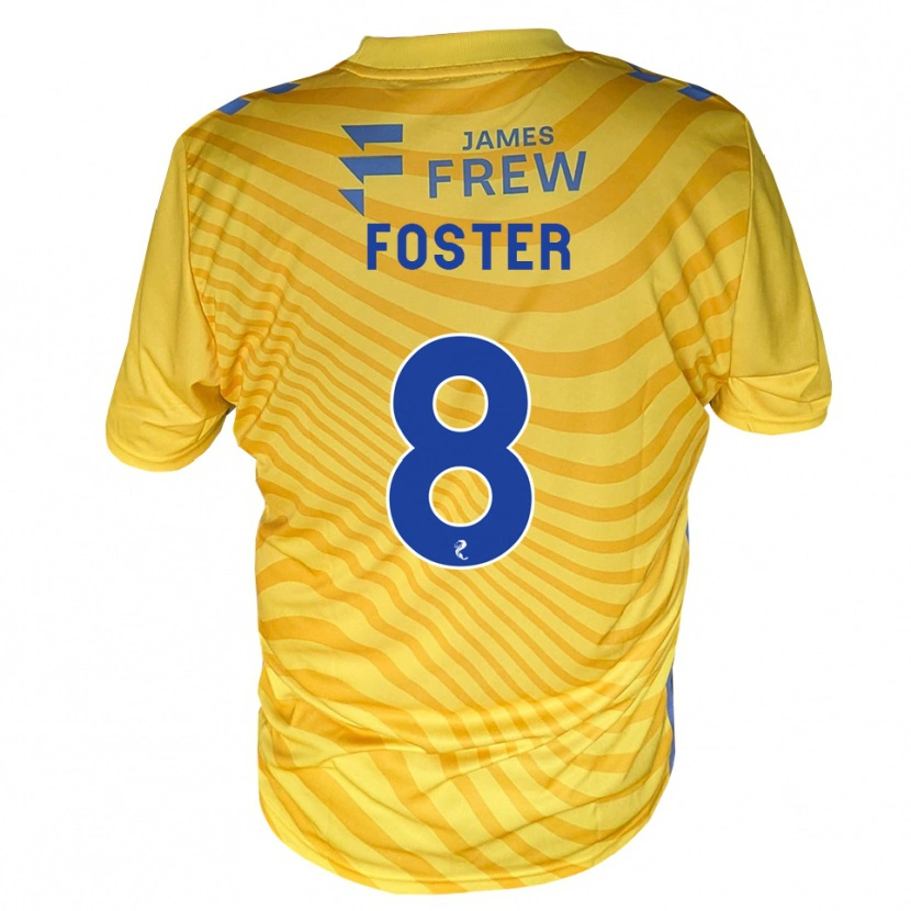 Danxen Heren Logan Foster #8 Koningsblauw Geel Uitshirt Uittenue 2026/27 T-Shirt