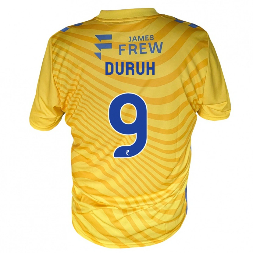 Danxen Heren Samuel Duruh #9 Koningsblauw Geel Uitshirt Uittenue 2026/27 T-Shirt