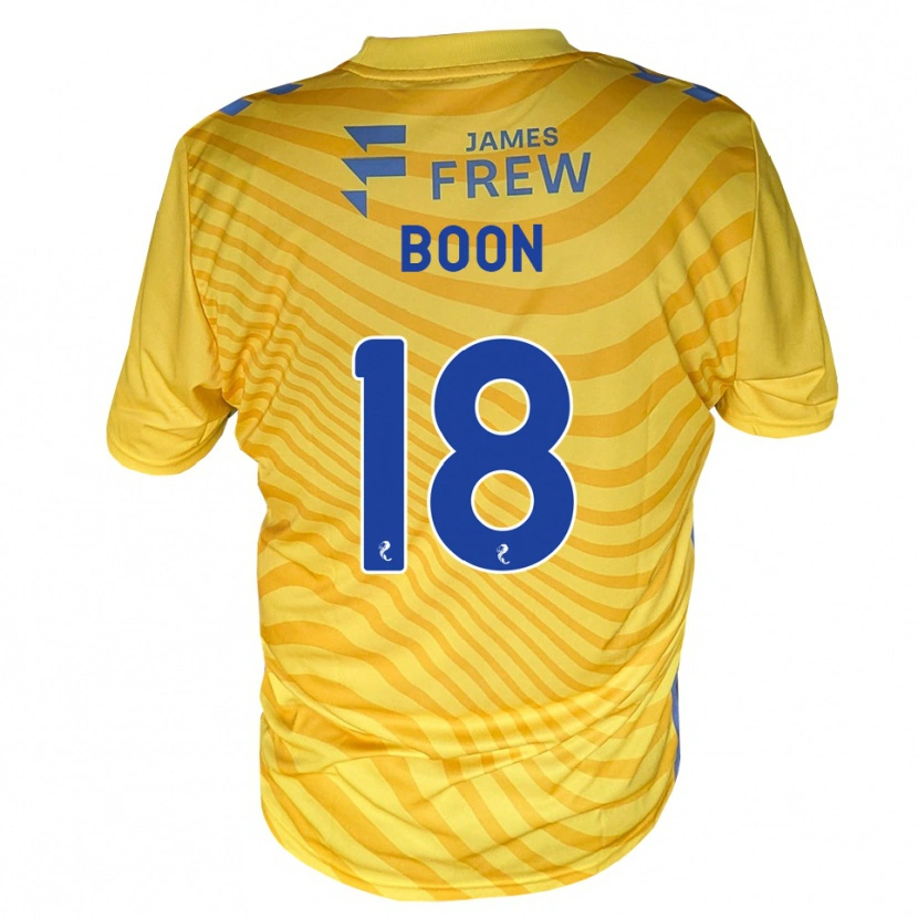 Danxen Heren Aiden Boon #18 Koningsblauw Geel Uitshirt Uittenue 2026/27 T-Shirt