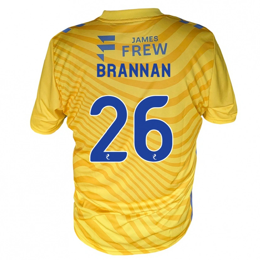 Danxen Heren Ben Brannan #26 Koningsblauw Geel Uitshirt Uittenue 2026/27 T-Shirt