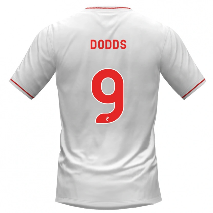 Danxen Heren Jen Dodds #9 Wit Rood Uitshirt Uittenue 2026/27 T-Shirt
