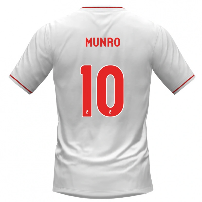 Danxen Heren Vhairi Munro #10 Wit Rood Uitshirt Uittenue 2026/27 T-Shirt