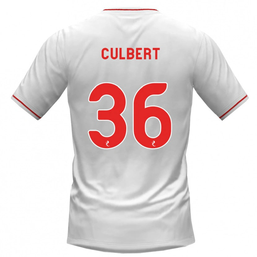 Danxen Heren Sam Culbert #36 Wit Rood Uitshirt Uittenue 2026/27 T-Shirt