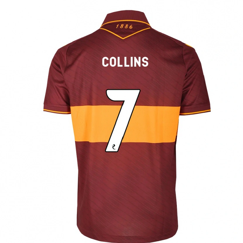 Danxen Heren Bailley Collins #7 Oranje Kastanjebruin Uitshirt Uittenue 2026/27 T-Shirt
