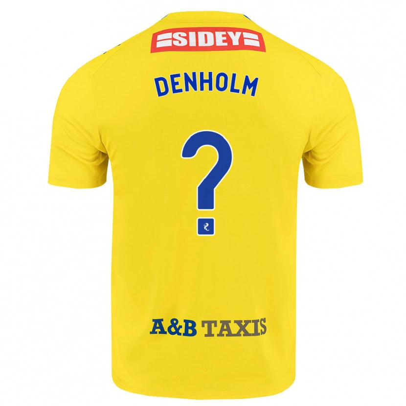 Danxen Heren Ben Denholm #0 Geel Blauw Zwart Uitshirt Uittenue 2026/27 T-Shirt