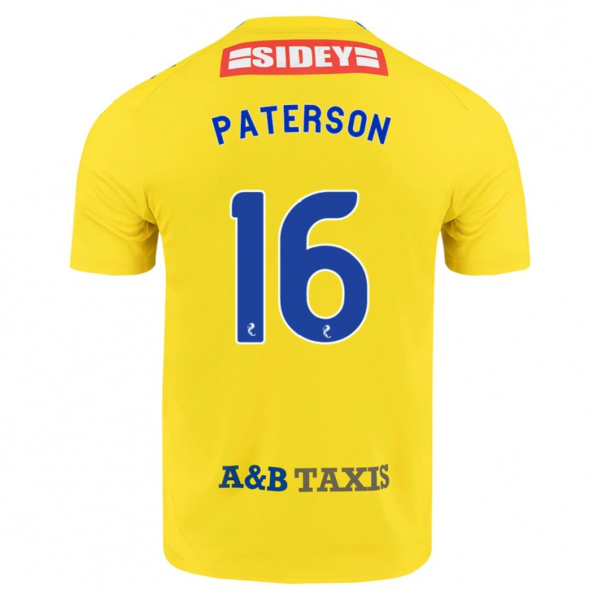 Danxen Heren Megan Paterson #16 Geel Blauw Zwart Uitshirt Uittenue 2026/27 T-Shirt