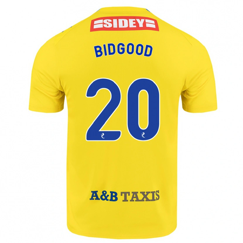 Danxen Heren Aoife Bidgood #20 Geel Blauw Zwart Uitshirt Uittenue 2026/27 T-Shirt