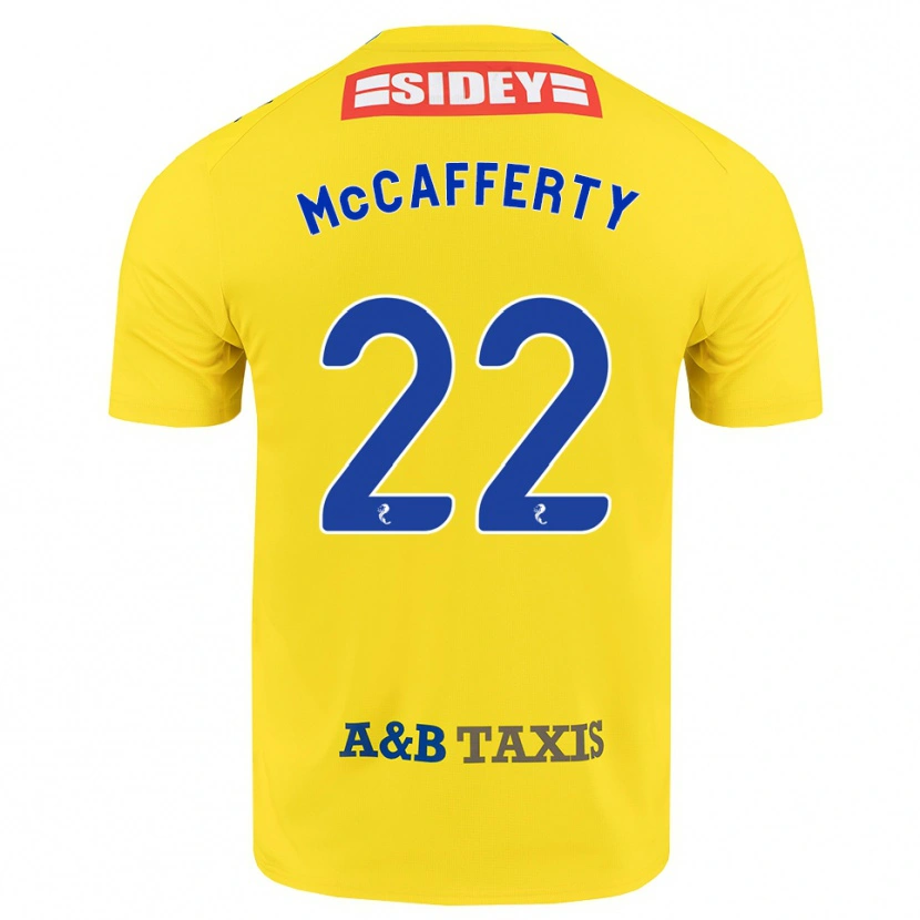 Danxen Heren Eirinn Mccafferty #22 Geel Blauw Zwart Uitshirt Uittenue 2026/27 T-Shirt