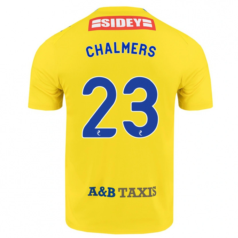Danxen Heren Logan Chalmers #23 Geel Blauw Zwart Uitshirt Uittenue 2026/27 T-Shirt