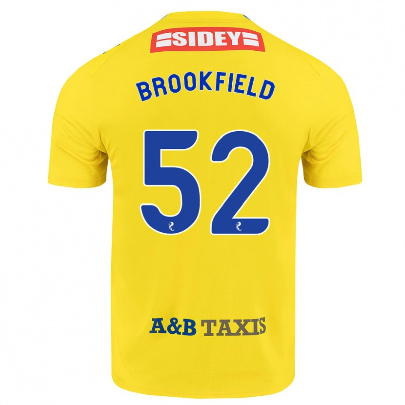 Danxen Heren Arran Brookfield #52 Geel Blauw Zwart Uitshirt Uittenue 2026/27 T-Shirt
