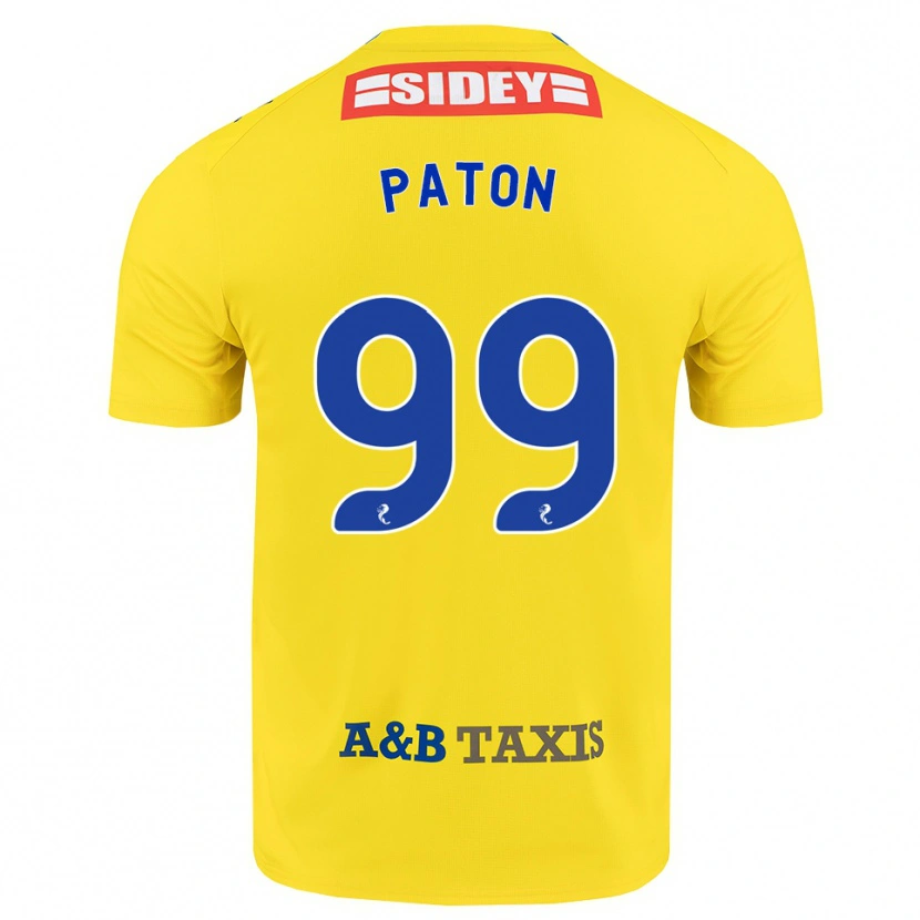 Danxen Heren Ruari Paton #99 Geel Blauw Zwart Uitshirt Uittenue 2026/27 T-Shirt