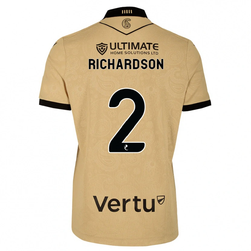 Danxen Heren Jayden Richardson #2 Burlywood Zwart Uitshirt Uittenue 2026/27 T-Shirt