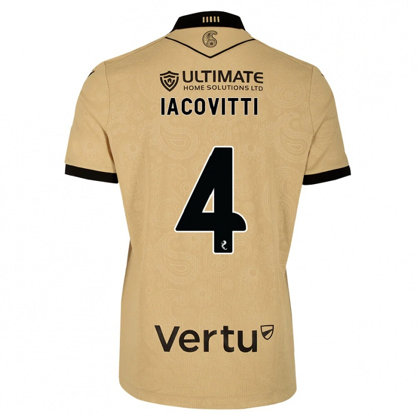 Danxen Heren Alex Iacovitti #4 Burlywood Zwart Uitshirt Uittenue 2026/27 T-Shirt