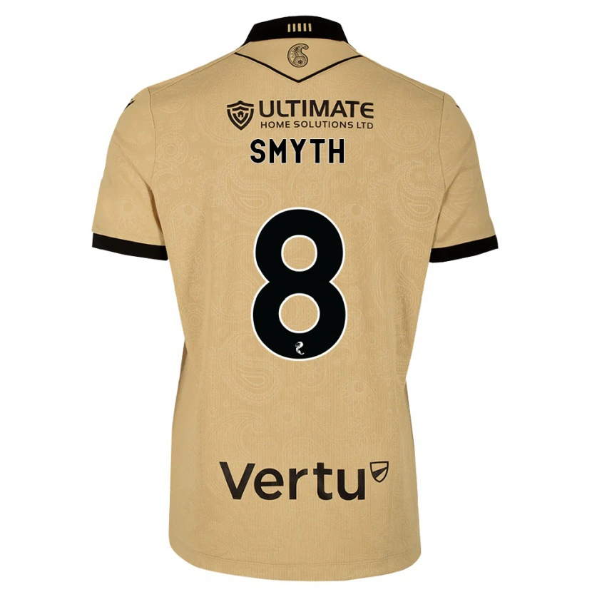 Danxen Heren Oisin Smyth #8 Burlywood Zwart Uitshirt Uittenue 2026/27 T-Shirt