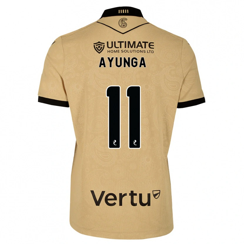 Danxen Heren Jonah Ayunga #11 Burlywood Zwart Uitshirt Uittenue 2026/27 T-Shirt
