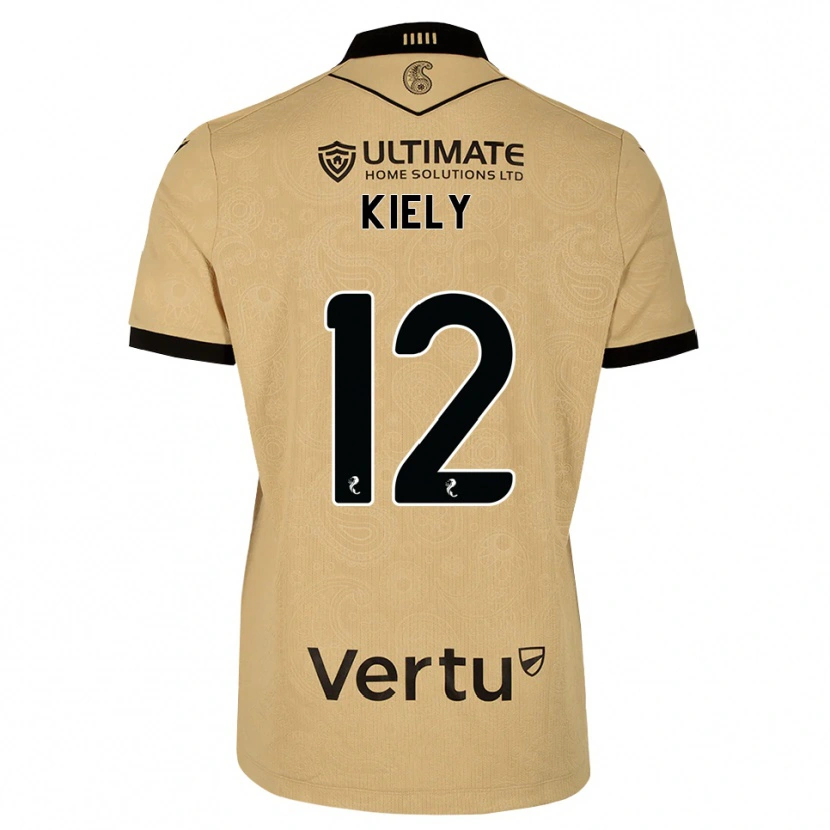 Danxen Heren Noel Kiely #12 Burlywood Zwart Uitshirt Uittenue 2026/27 T-Shirt