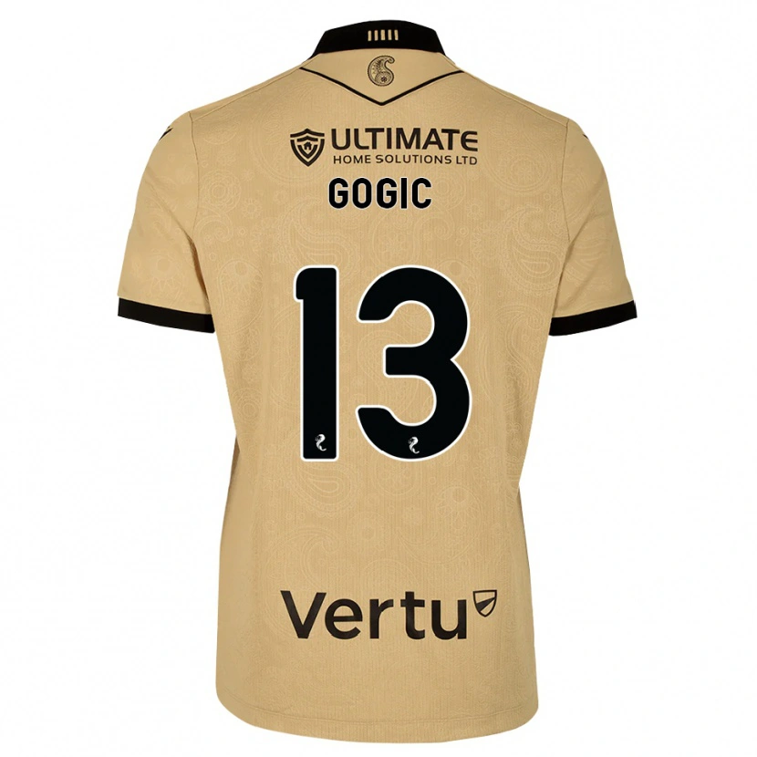 Danxen Heren Alex Gogic #13 Burlywood Zwart Uitshirt Uittenue 2026/27 T-Shirt