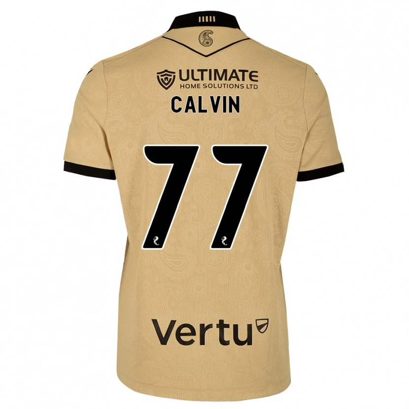 Danxen Heren Jalmaro Calvin #77 Burlywood Zwart Uitshirt Uittenue 2026/27 T-Shirt