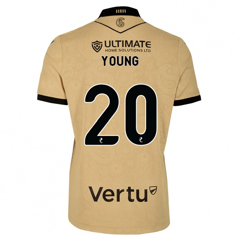 Danxen Heren Jake Young #20 Burlywood Zwart Uitshirt Uittenue 2026/27 T-Shirt