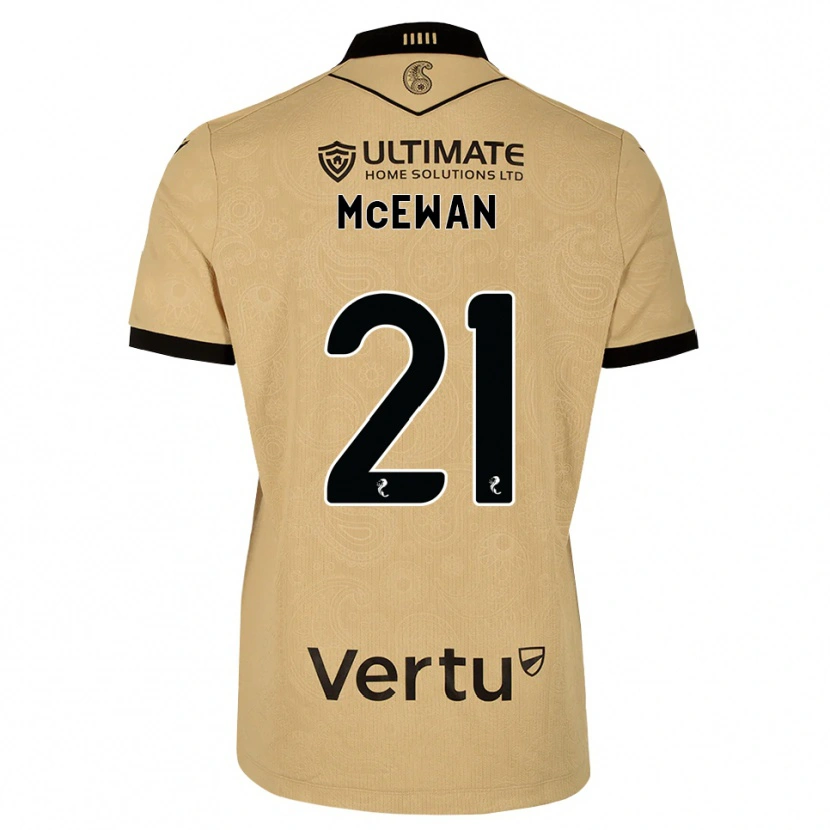 Danxen Heren Carter Mcewan #21 Burlywood Zwart Uitshirt Uittenue 2026/27 T-Shirt