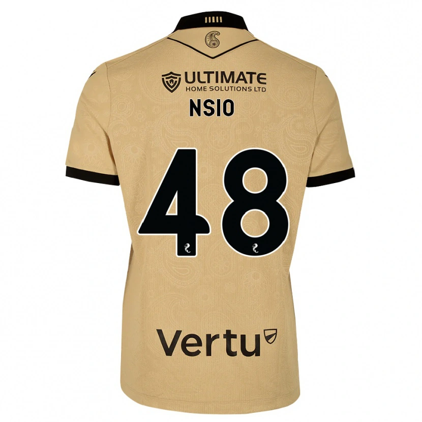 Danxen Heren Paul Nsio #48 Burlywood Zwart Uitshirt Uittenue 2026/27 T-Shirt