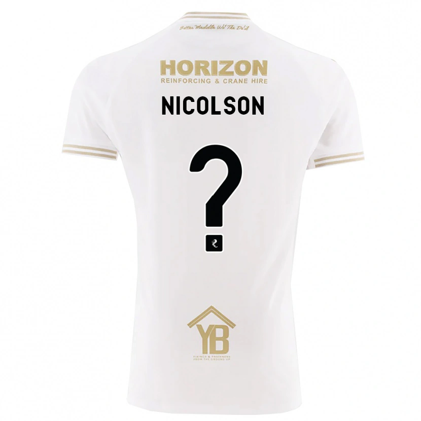 Danxen Heren Amanda Nicolson #0 Tarwe Wit Uitshirt Uittenue 2026/27 T-Shirt