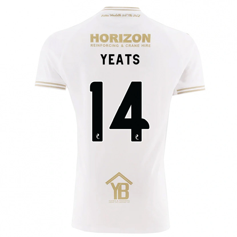 Danxen Heren Finn Yeats #14 Tarwe Wit Uitshirt Uittenue 2026/27 T-Shirt