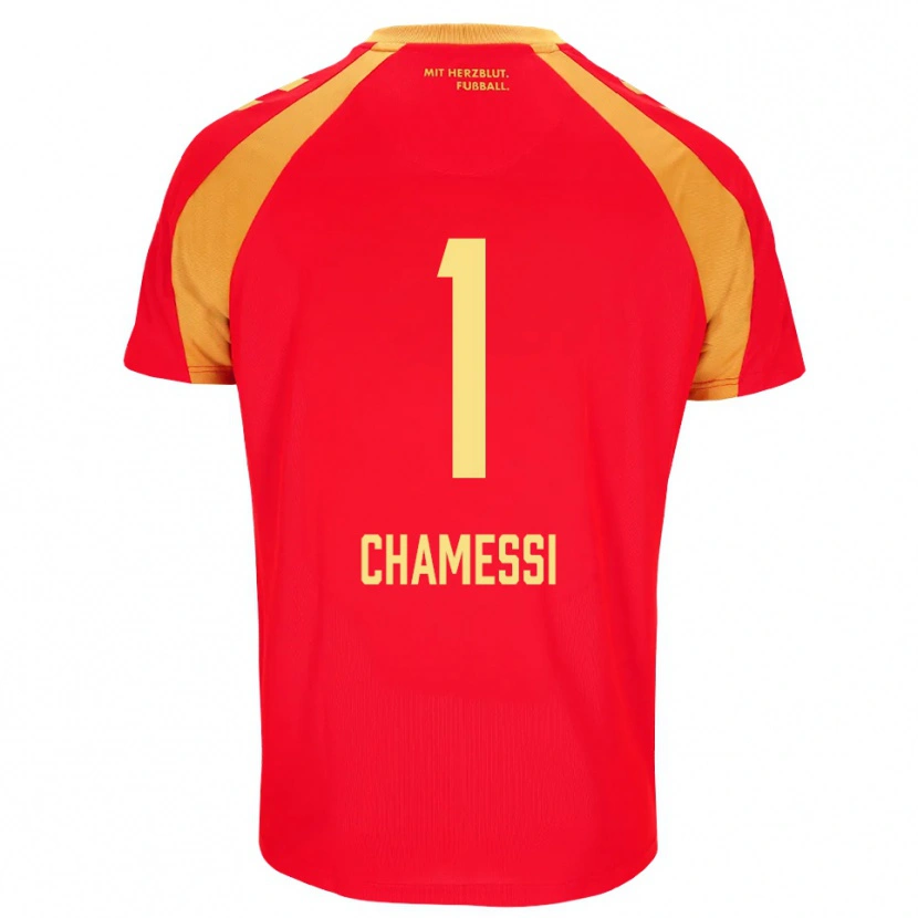Danxen Heren Ian Chamessi #1 Rood Oranje Zwart Uitshirt Uittenue 2026/27 T-Shirt