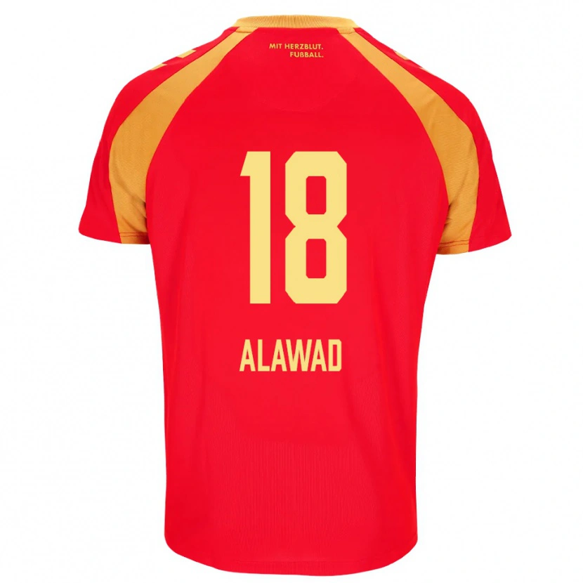 Danxen Heren Ali Alawad #18 Rood Oranje Zwart Uitshirt Uittenue 2026/27 T-Shirt